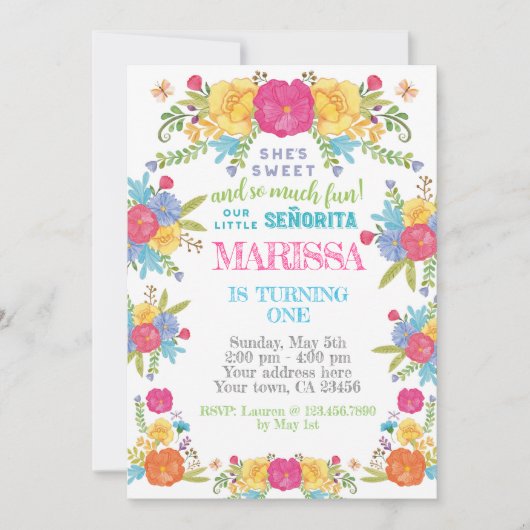 Fiesta, Cinco de mayo Verjaardag Kaart (Voorkant)