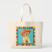 Fiesta Cocker Spaniel Grote Tote Bag (Voorkant)