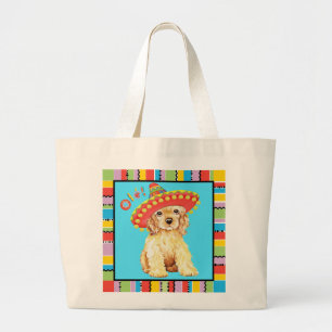 Fiesta Cocker Spaniel Grote Tote Bag
