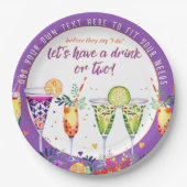 FIESTA Cocktails op maat Papieren Bordje (Voorkant)