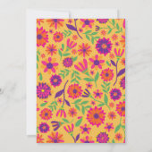 Fiesta coed baby shower krijtbord kaart (Achterkant)