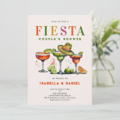 Fiesta Coed Jack en Jill Bruiloft Paar Douche Kaart (Staand voorkant)