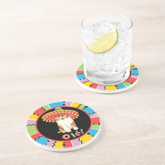 Fiesta Collie Drink Onderzetter (Zijkant)