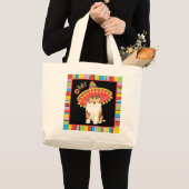 Fiesta Collie Large Canvas tas (Voorkant (product))