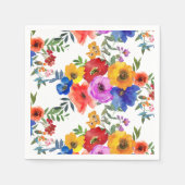 Fiesta Colorful Flower Mexican Wedding Verloving Servet (Voorkant)