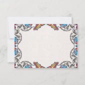 Fiesta Colorful Flowers Botanical Spanish Wedding Bedankkaart (Achterkant)