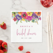 Fiesta Colorful Flowers Vrijgezellenfeest Servet (Insitu)