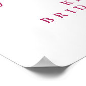 Fiesta Colorful Flowers Vrijgezellenfeest Welkom Poster (Hoek)