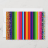 Fiesta Colorful Vrijgezellenfeest Itinerary Kaart (Achterkant)