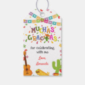 Fiesta Confetti Mexican Birthday Bedankt Label Cadeaulabel (Voorkant)