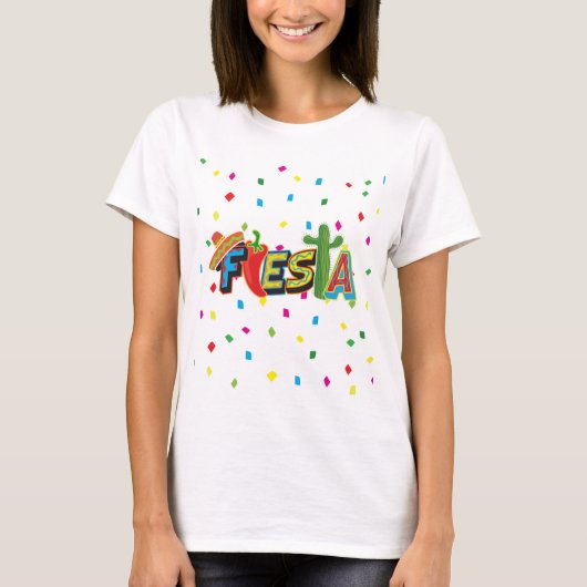 Fiesta confetti t-shirt (Voorkant)