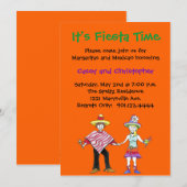 Fiesta Couple Shower-uitnodigingen Kaart (Voorkant / Achterkant)