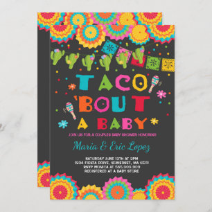 Fiesta Couples Baby shower Invitation Co-ed Shower Kaart