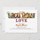 Fiesta Couples Douche Uitnodiging Taco Over Liefde (Voorkant)