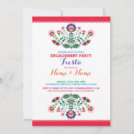 Fiesta Couples Douche Verloving Mexicaans Uitnodig Kaart