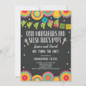 Fiesta Couples Engagement Party Bridal Fiesta Inv Kaart (Voorkant)