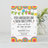 Fiesta Couples Engagement Party Bridal Fiesta  Kaart (Staand voorkant)