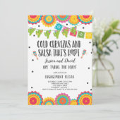 Fiesta Couples Engagement Party Bridal Fiesta Kaart (Staand voorkant)