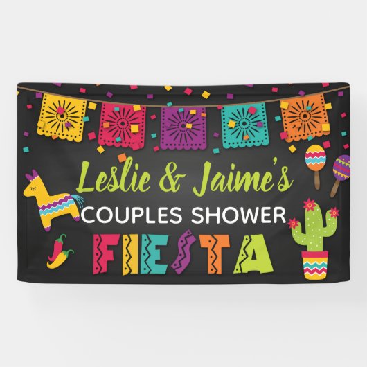 Fiesta Couples Shower Banner (Horizontaal)