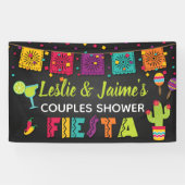 Fiesta Couples Shower Banner met Margarita (Horizontaal)