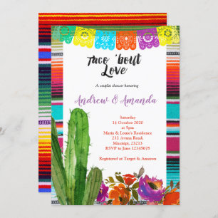 Fiesta Couples Shower Invitation Mexican Kaart