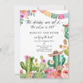 Fiesta Couples Verloving Fiesta Cactus Mexicaans Kaart (Voorkant)