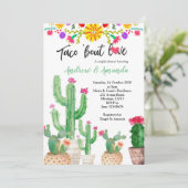 Fiesta Couples Wedding Shower Kaart (Staand voorkant)