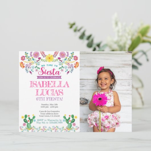 Fiesta, cumpleaños de Cinco de Mayo Kaart (Staand voorkant)