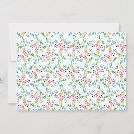 Fiesta, cumpleaños de Cinco de Mayo Kaart (Achterkant)