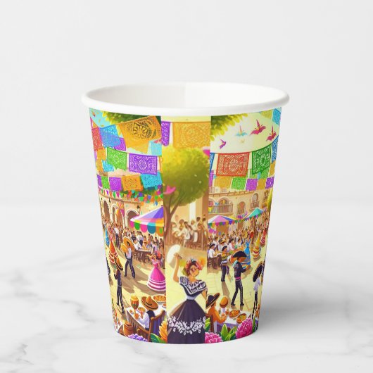 Fiesta Cup Papieren Bekers (Links)