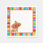 Fiesta Dachshund Servetten (Voorkant)