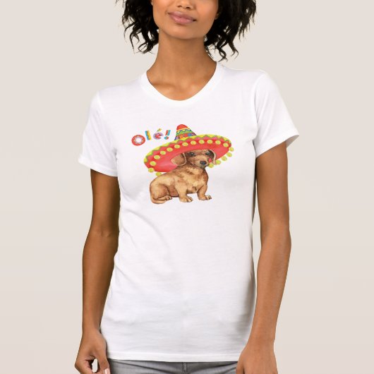 Fiesta Dachshund T-shirt (Voorkant)