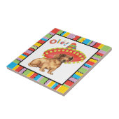 Fiesta Dachshund Tegeltje (Zijkant)