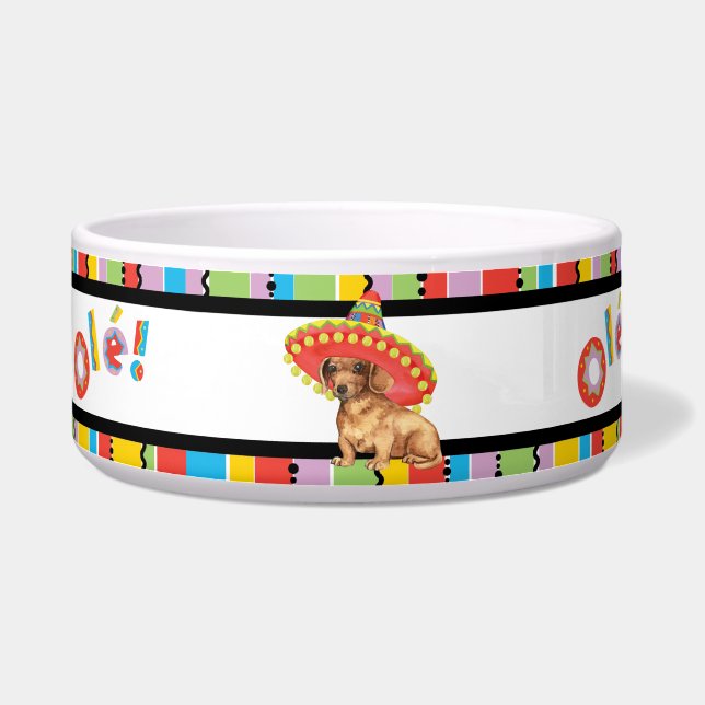 Fiesta Dachshund Voerbakje (Links)