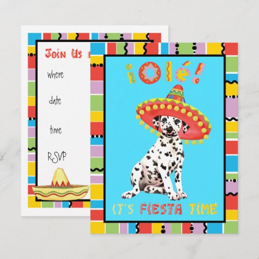 Fiesta Dalmatian Kaart (Voorkant / Achterkant)