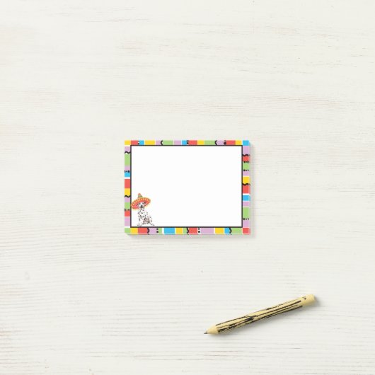Fiesta Dalmatian Post-it® Notes (Op bureau)