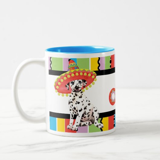 Fiesta Dalmatian Tweekleurige Koffiemok (Links)