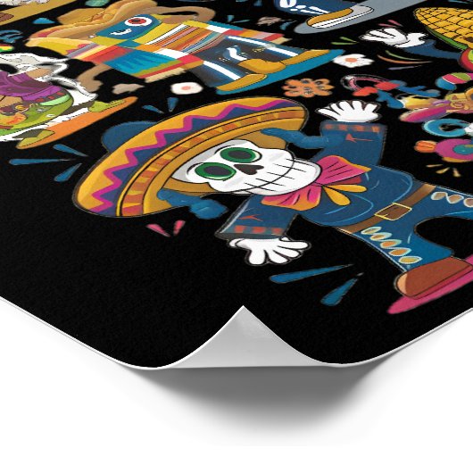 Fiesta Dancers: de ultieme salsa Poster (Hoek)