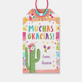 Fiesta Dank je Muchas Gracias Favor Cadeaulabel