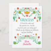 Fiesta Dankkaart Elke Gelegenheid Bedankkaart (Voorkant / Achterkant)