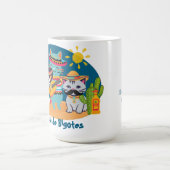 Fiesta de Bigotes | Mexican Culture Cats Gift Koffiemok (Center)