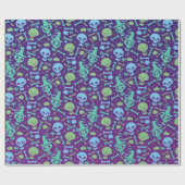 Fiesta de calaveras cadeaupapier (Vlak)