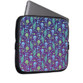 Fiesta de calaveras laptop sleeve (Voorkant Rechts)