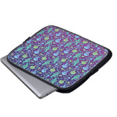 Fiesta de calaveras laptop sleeve (Voorkant onderkant)