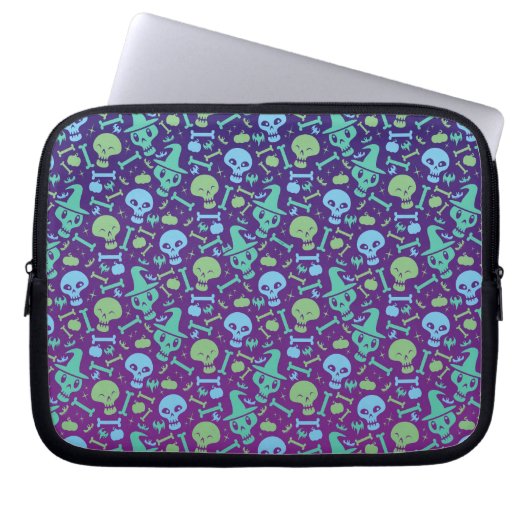 Fiesta de calaveras laptop sleeve (Voorkant)