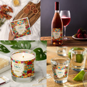 Fiesta de Colores Quinceanera, op maat Wijn Etiket