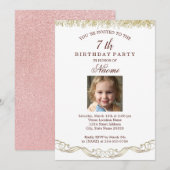 Fiesta de Cumpleaños con Fotografía Kaart (Voorkant / Achterkant)