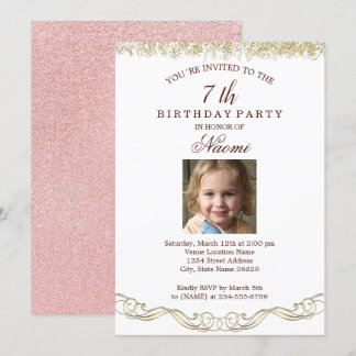 Fiesta de Cumpleaños con Fotografía Kaart