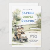 Fiesta de Cumpleaños de Golf para Niño Kaart (Voorkant / Achterkant)