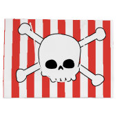 Fiesta de cumpleaños pirata, bolsa con calavera groot cadeauzakje (Achterkant)
